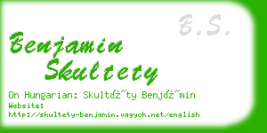 benjamin skultety business card